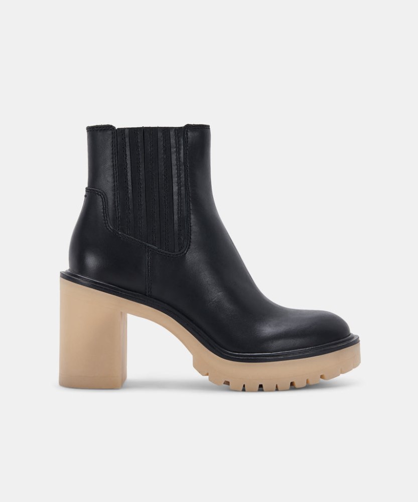 Dolce Vita Caster H2o Booties Black Leather Dolce Vita Caster H2o Booties Black Leather