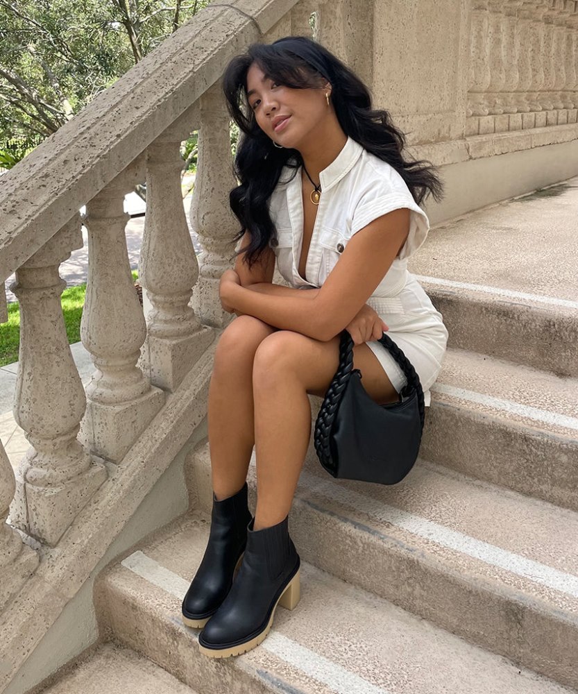 Dolce Vita Caster H2o Booties Black Leather