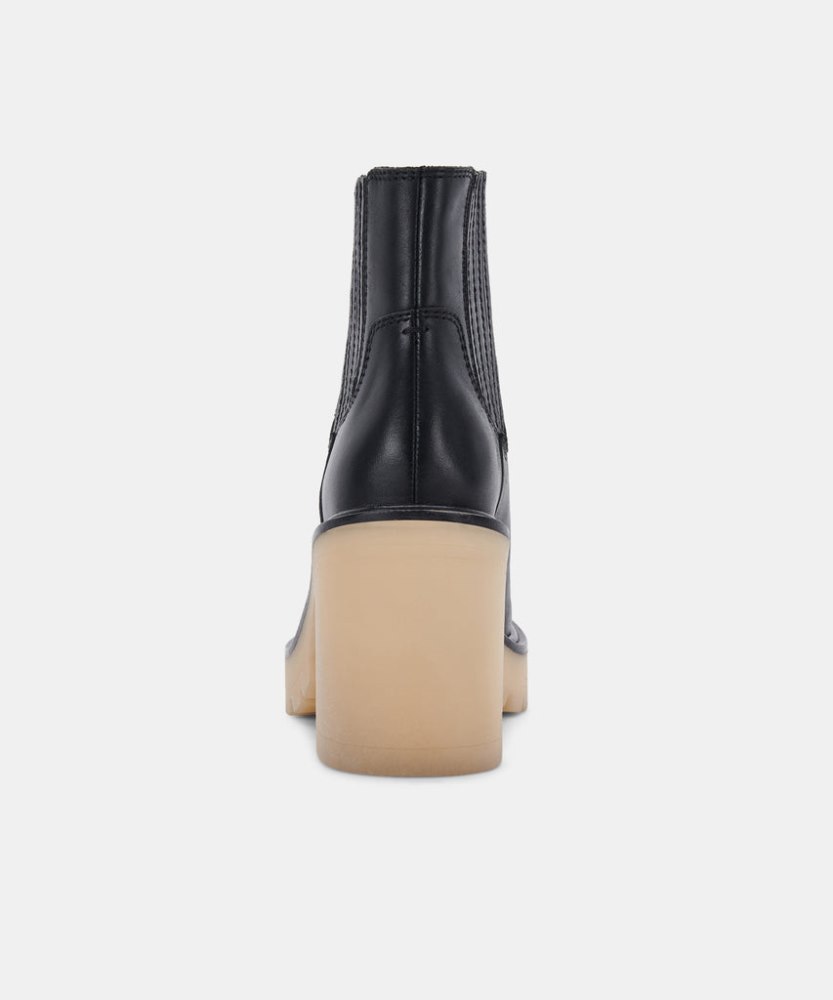 Dolce Vita Caster H2o Booties Black Leather