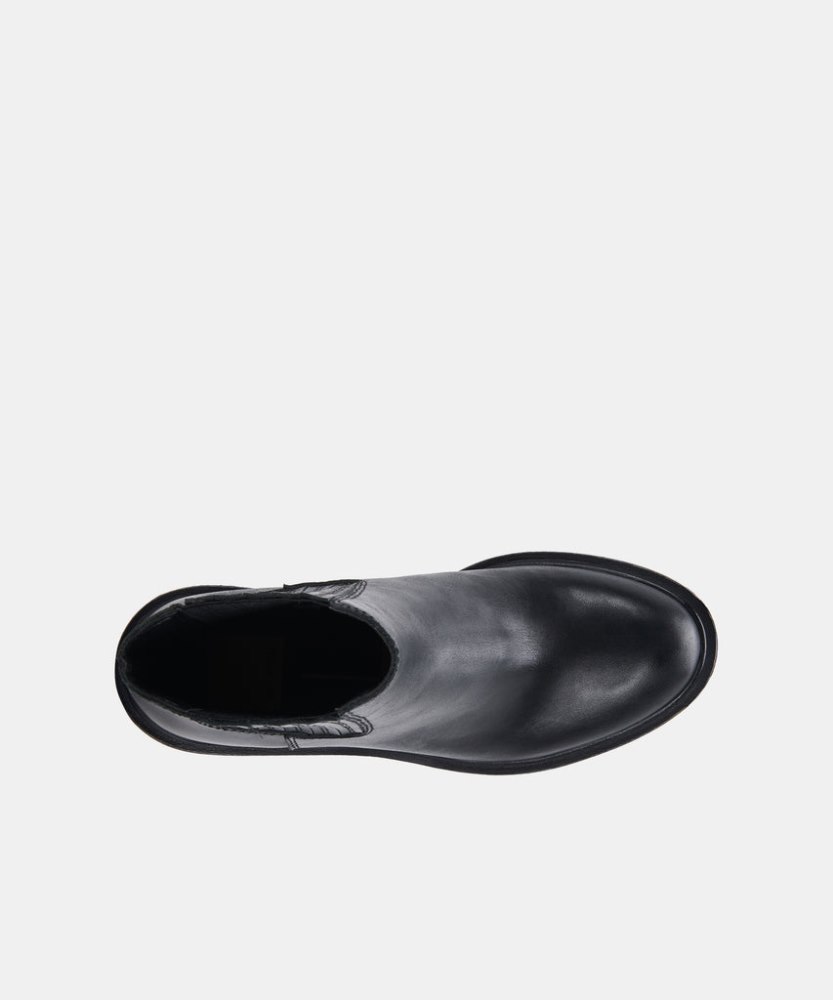 Dolce Vita Caster H2o Booties Black Leather