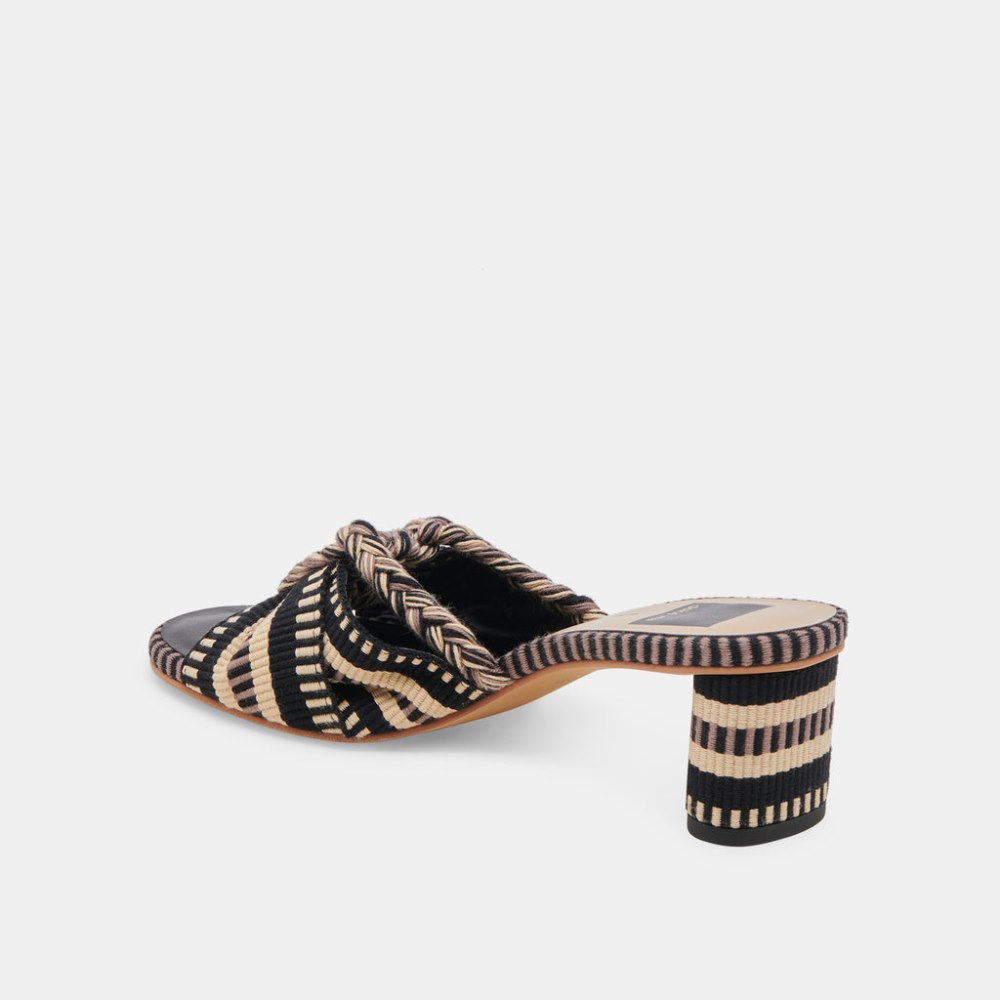 Dolce Vita Dallie Heels Black Multi Woven