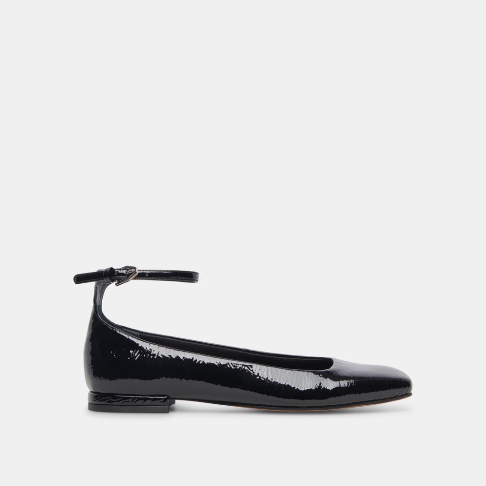 Dolce Vita Ashya Ballet Flats Midnight Crinkle Patent Dolce Vita Ashya Ballet Flats Midnight Crinkle Patent