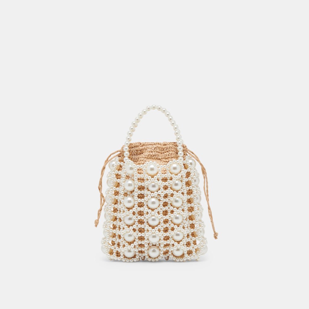Dolce Vita Adeline Handbag Natural Pearl Raffia Dolce Vita Adeline Handbag Natural Pearl Raffia