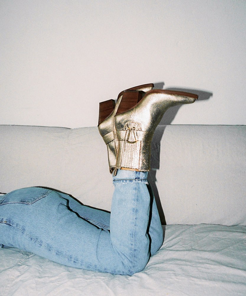 Dolce Vita Bounty Boots Rose Gold Distressed Leather