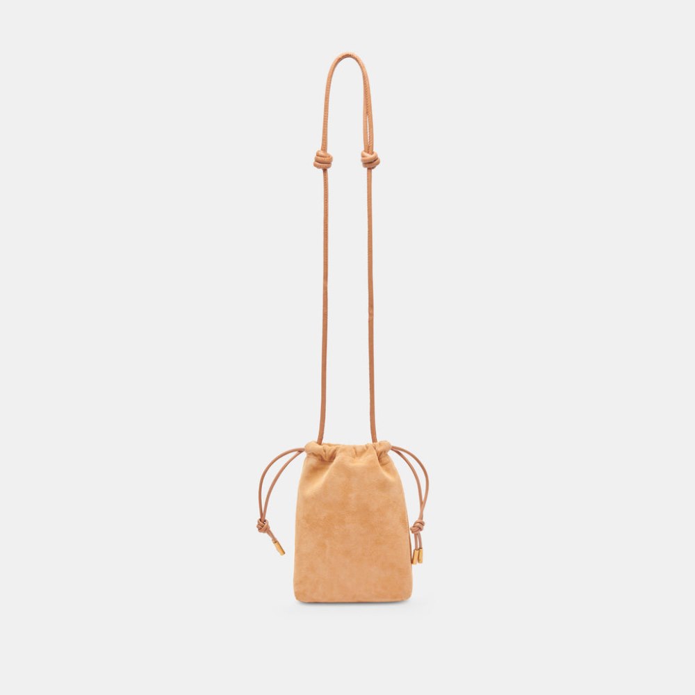 Dolce Vita Evie Crossbody Pouch Rusty Oak Suede Dolce Vita Evie Crossbody Pouch Rusty Oak Suede