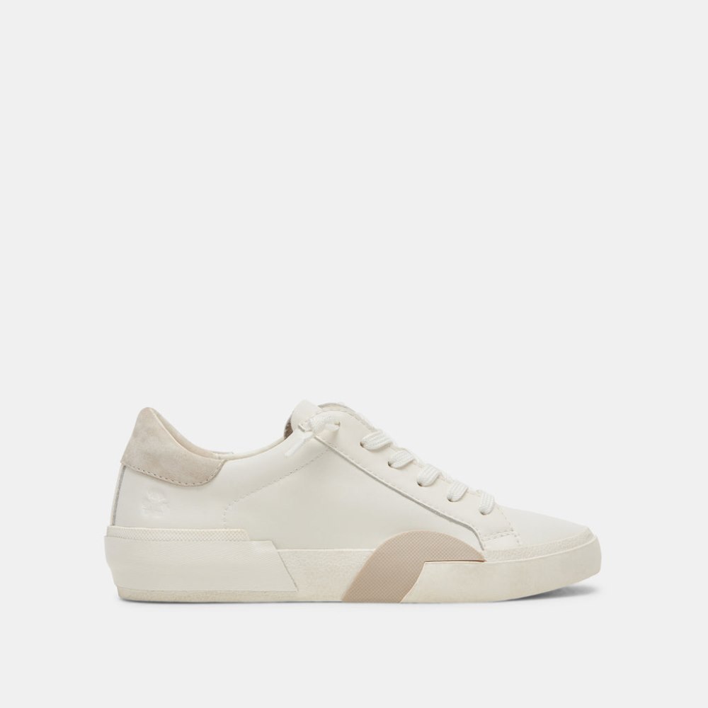 Dolce Vita Zina 360 Sneakers White Natural Recycled Leather
