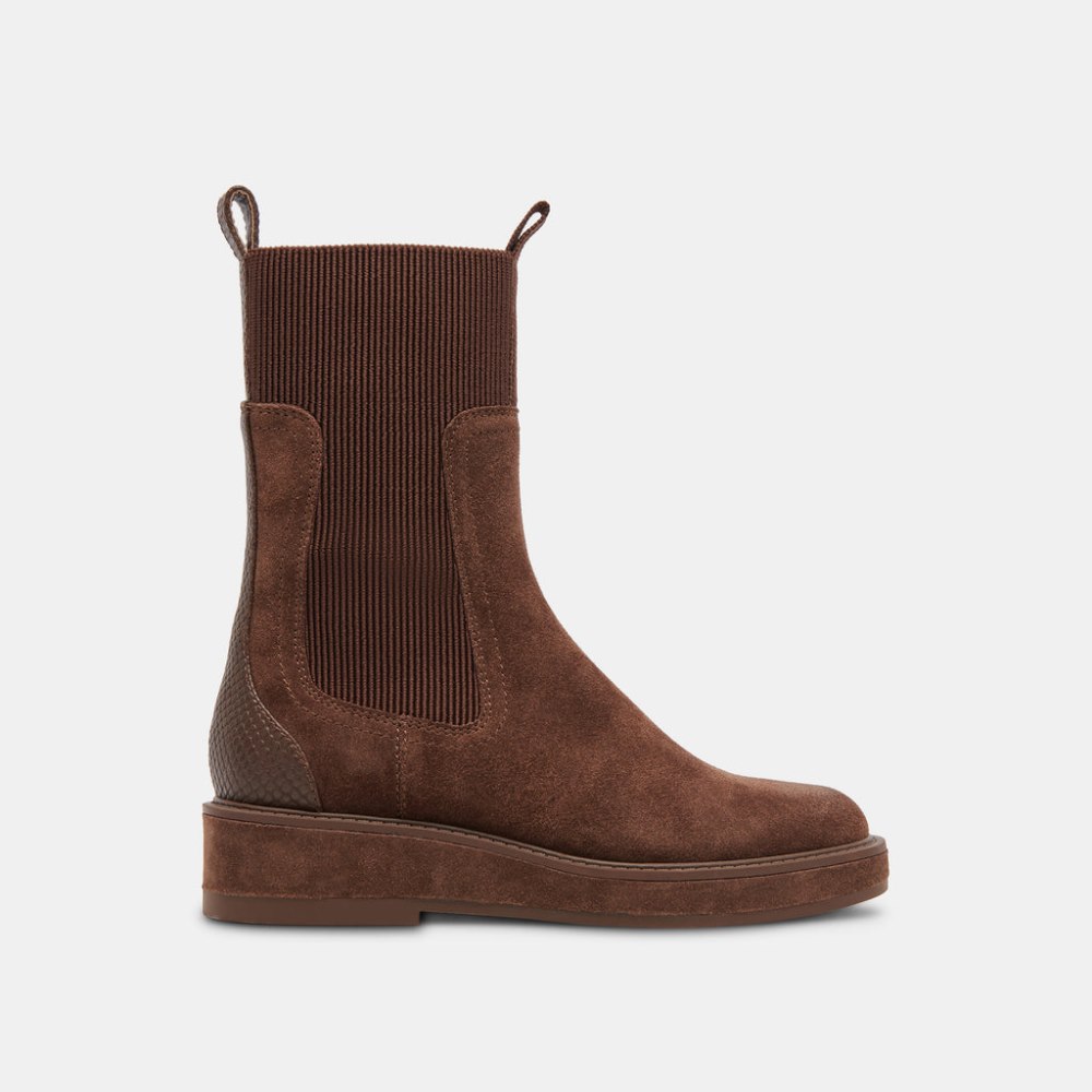 Dolce Vita Elyse H2o Wide Boots Cocoa Suede Dolce Vita Elyse H2o Wide Boots Cocoa Suede