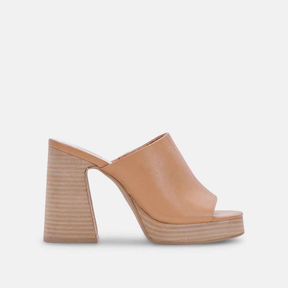 Dolce Vita Lukas Heels Sand Leather Dolce Vita Lukas Heels Sand Leather