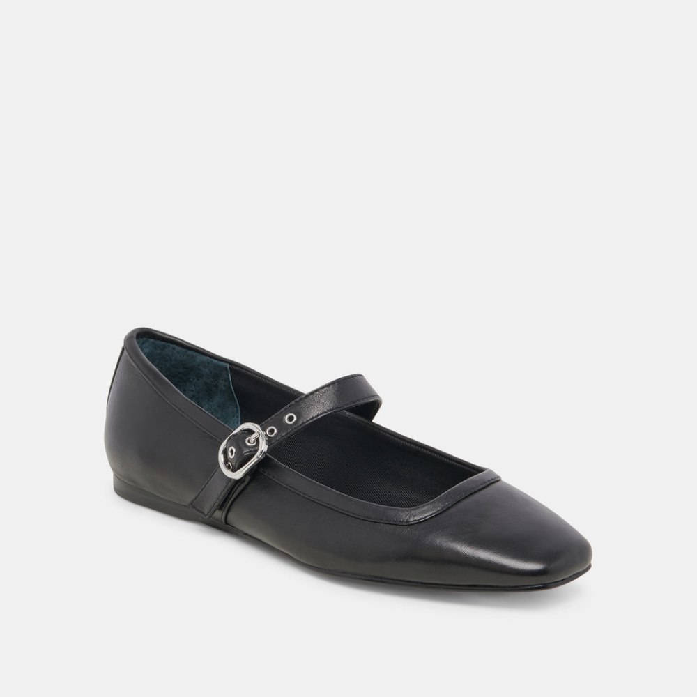 Dolce Vita Rodni Ballet Flats Black Leather