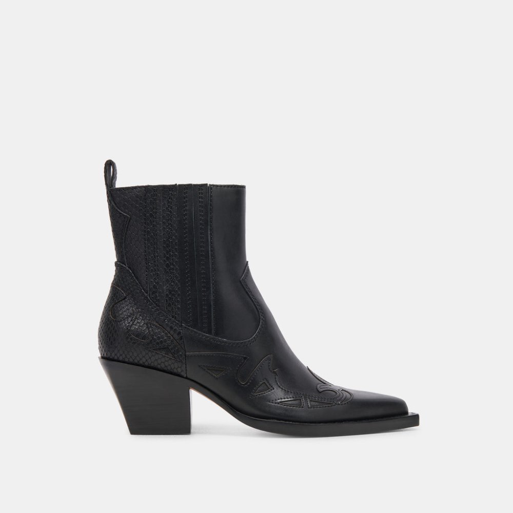 Dolce Vita Ramson Booties Black Leather Dolce Vita Ramson Booties Black Leather