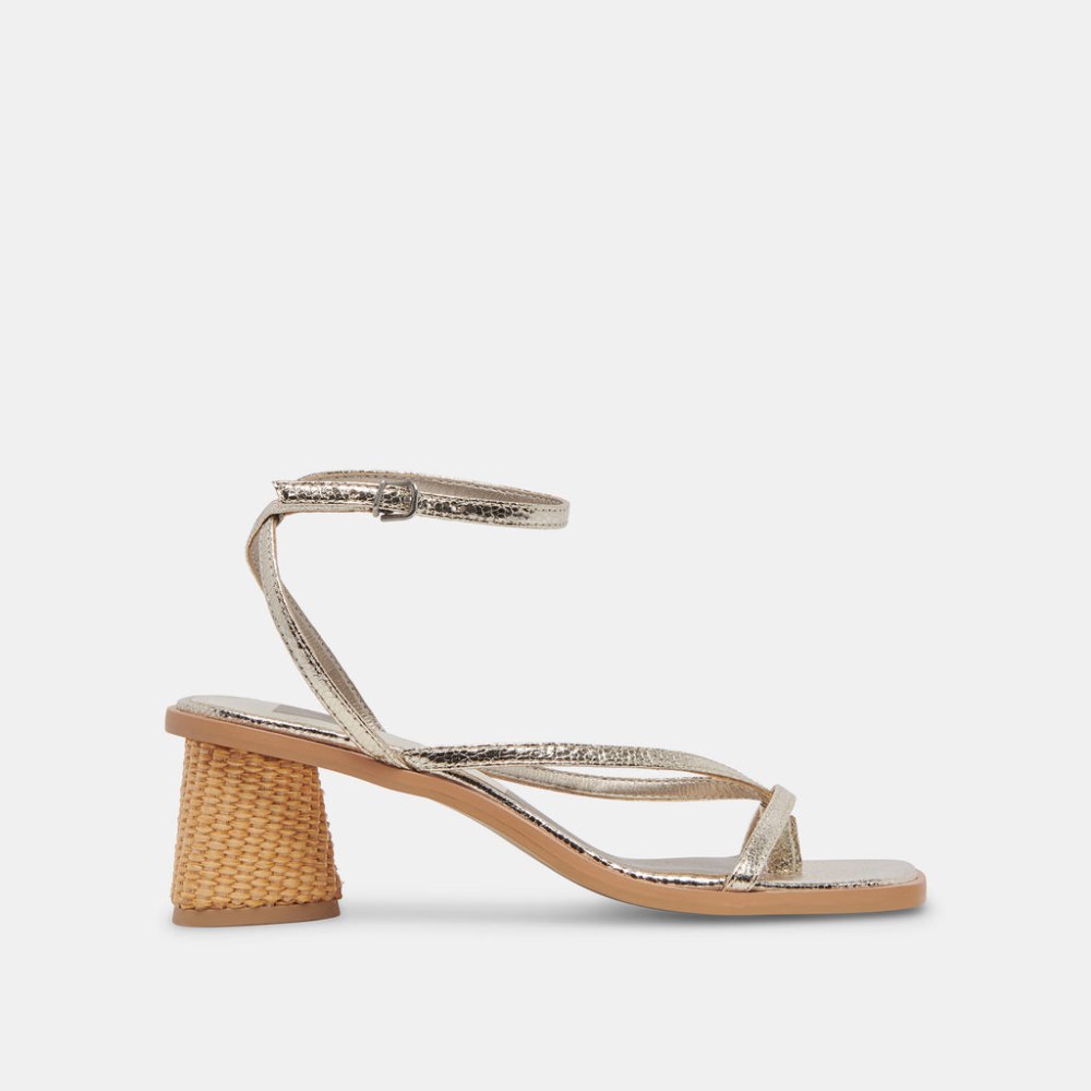 Dolce Vita Banita Sandals Light Gold Crackled Stella Dolce Vita Banita Sandals Light Gold Crackled Stella