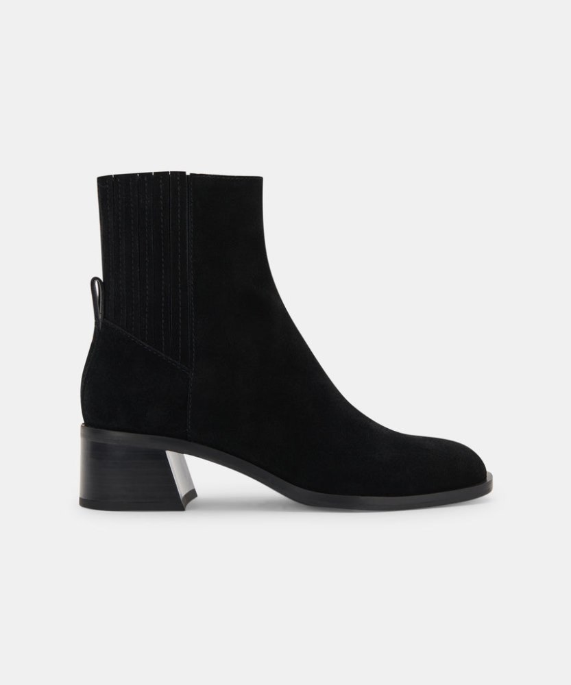 Dolce Vita Layton Booties Black Suede Dolce Vita Layton Booties Black Suede