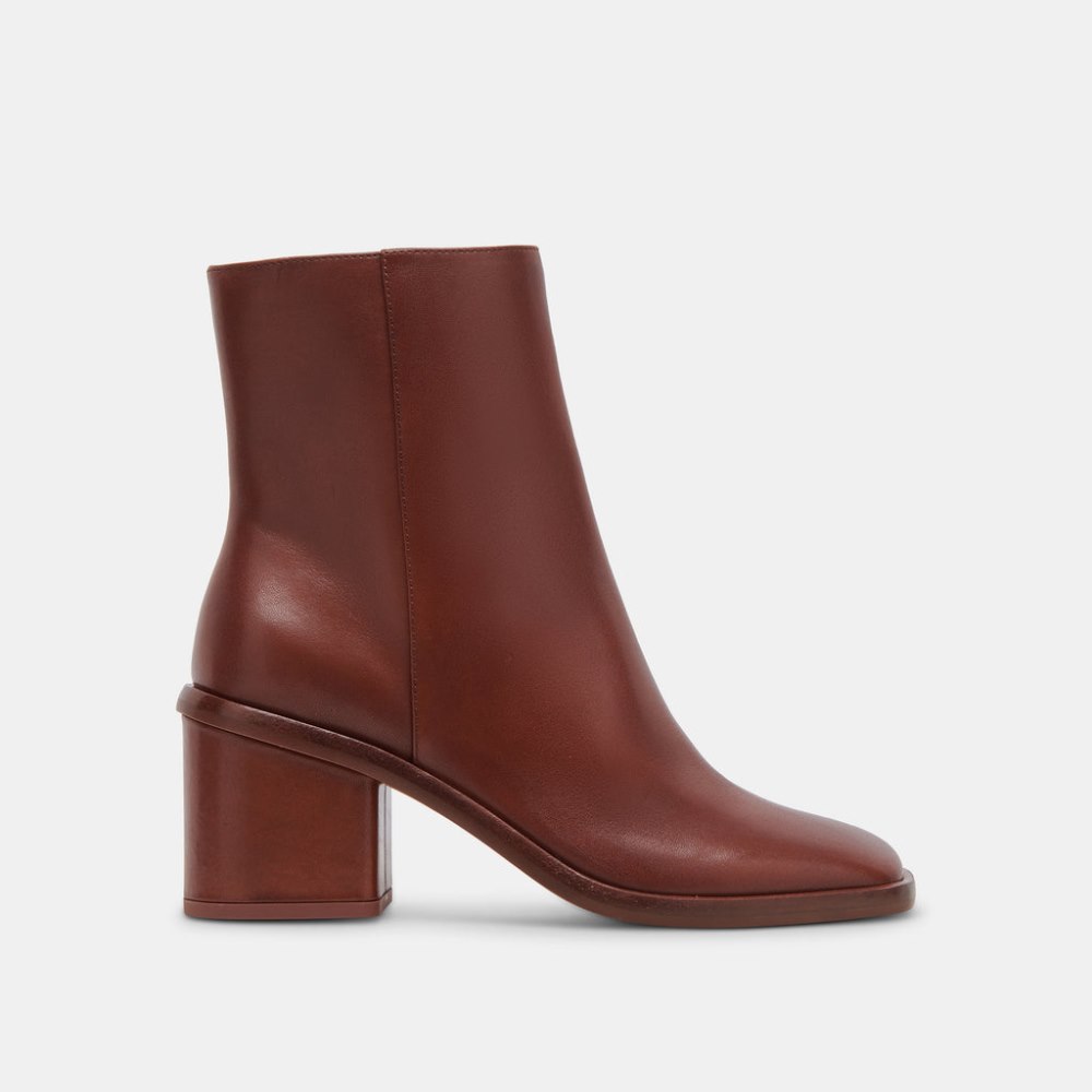 Dolce Vita Dapper Booties Russet Leather Dolce Vita Dapper Booties Russet Leather