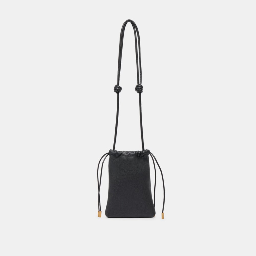 Dolce Vita Evie Crossbody Pouch Black Pebble Leather Dolce Vita Evie Crossbody Pouch Black Pebble Leather