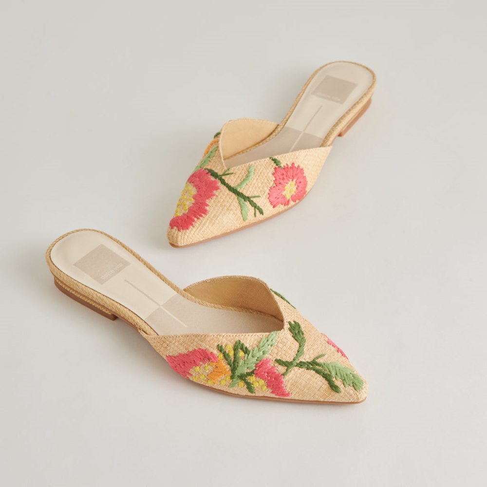 Dolce Vita Elm Flats Floral Multi Raffia Dolce Vita Elm Flats Floral Multi Raffia