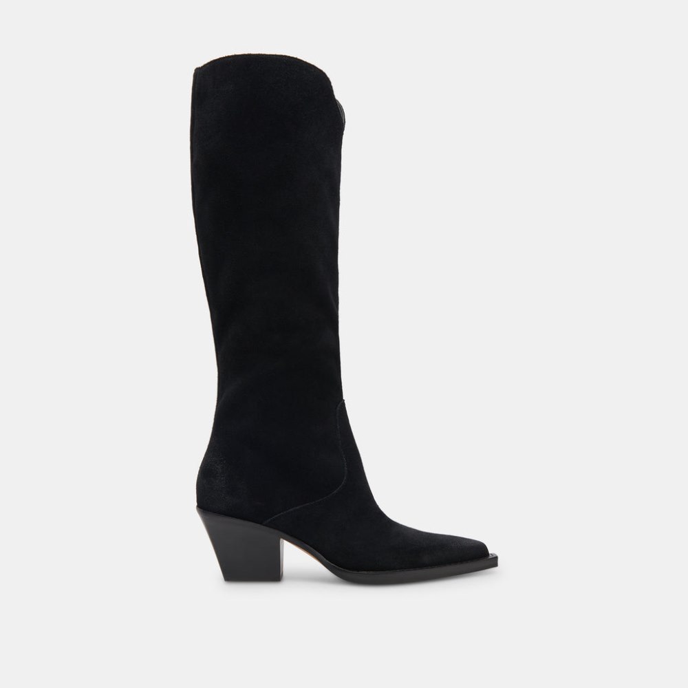 Dolce Vita Raj Wide Calf Boots Onyx Suede Dolce Vita Raj Wide Calf Boots Onyx Suede