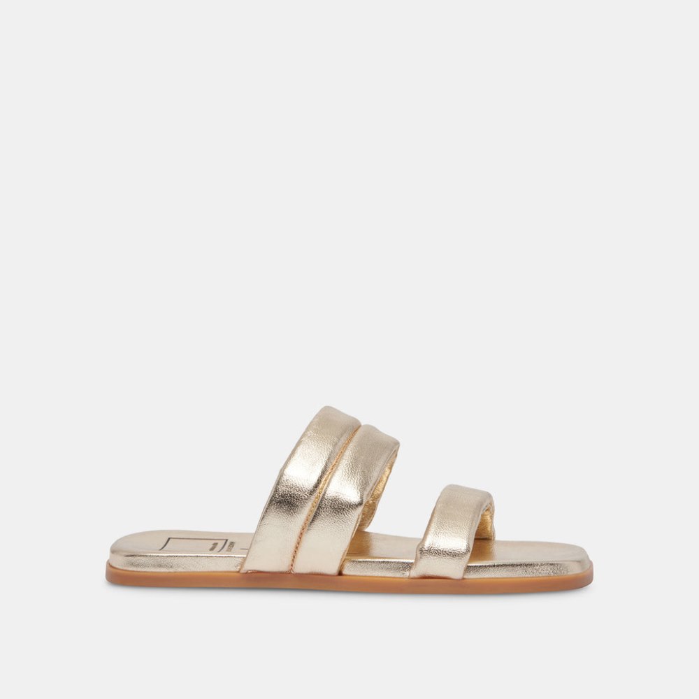 Dolce Vita Adore Sandals Gold Metallic Leather Dolce Vita Adore Sandals Gold Metallic Leather