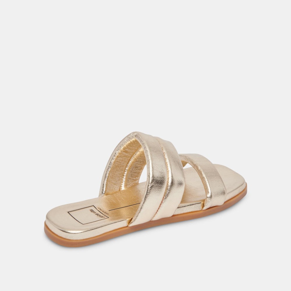 Dolce Vita Adore Sandals Gold Metallic Leather