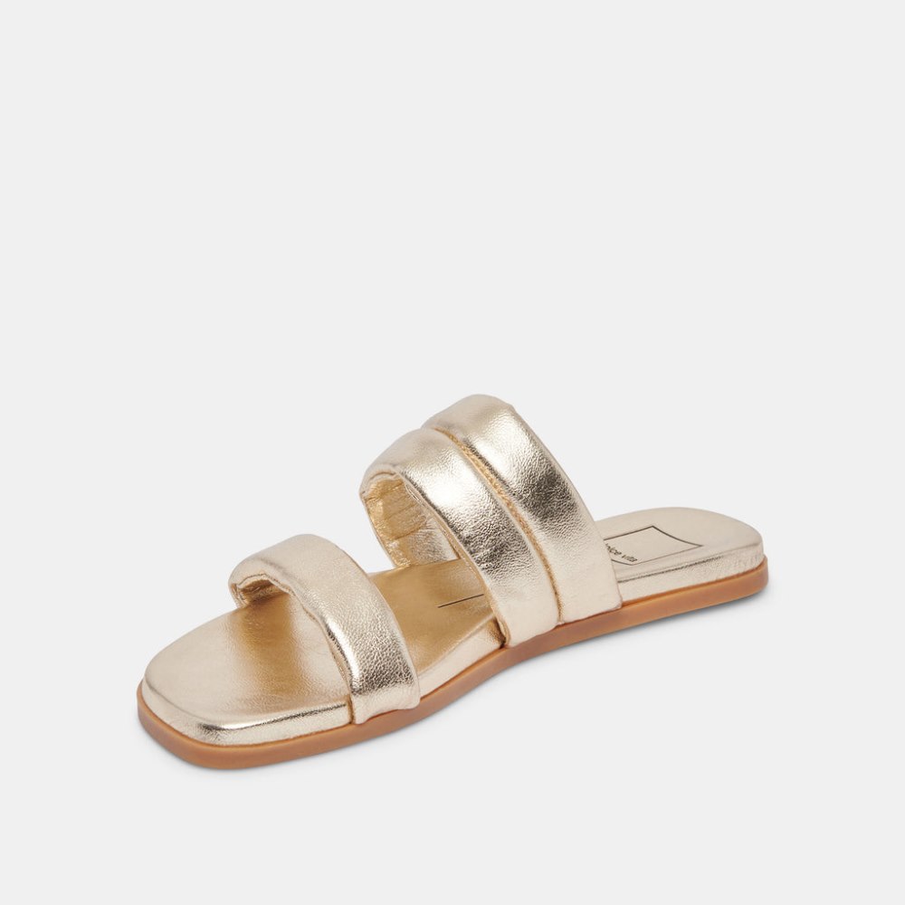 Dolce Vita Adore Sandals Gold Metallic Leather