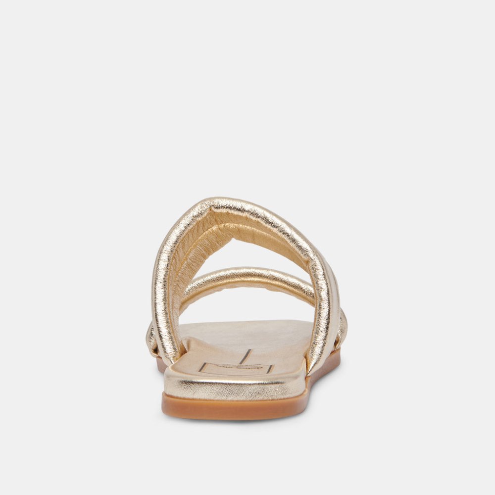 Dolce Vita Adore Sandals Gold Metallic Leather