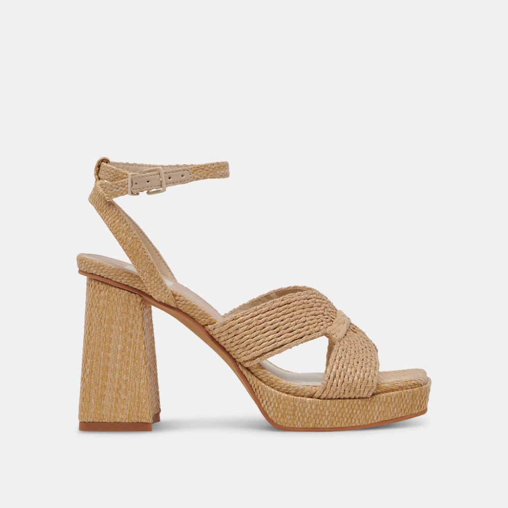 Dolce Vita Aries Heels Lt Natural Raffia Dolce Vita Aries Heels Lt Natural Raffia